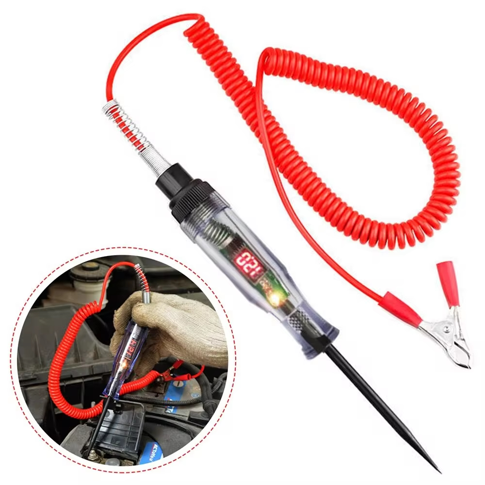 Electronics Repair Tool - เครื่องทดสอบวงจรไฟรถยนต์ 3-120V สำหรับรถยนต์และรถบรรทุก พร้อมหลอดไฟวัดแรงดันไฟฟ้า ปากกาทดสอบวินิจฉัยรถยนต์ อุปกรณ์ซ่อมแซม