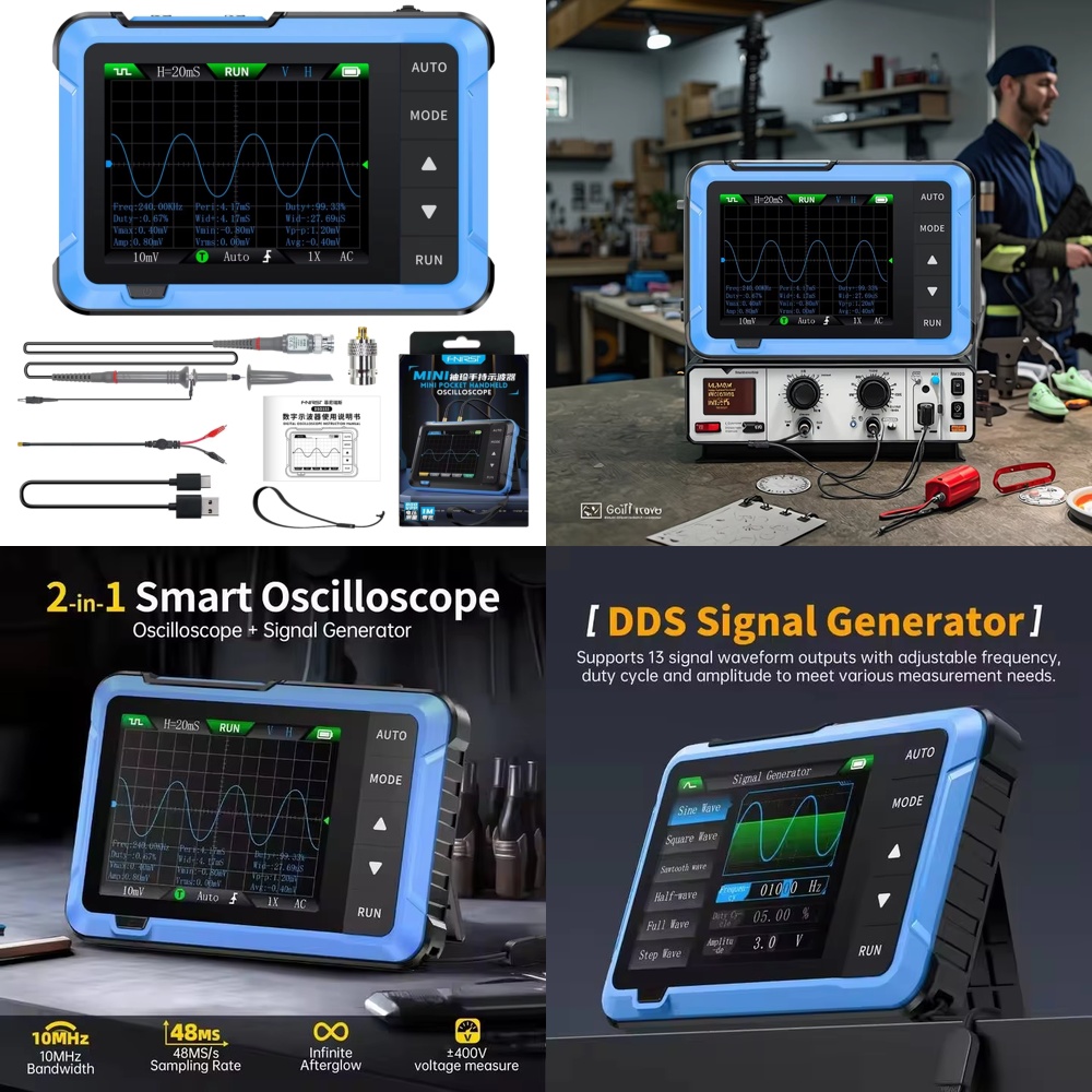 Electronic Repair - สำหรับ DSO510 มินิออสซิลโลสโคปแบบดิจิตอลพกพา 2 in 1