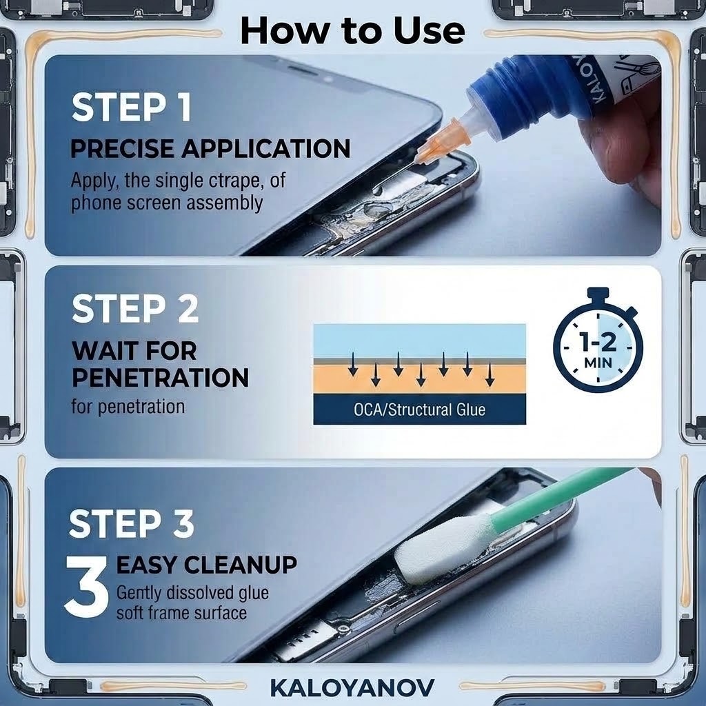 ชุดเครื่องมือซ่อมมือถือ: น้ำยา - Lcd Screen Adhesive บทวิจารณ์และราคา